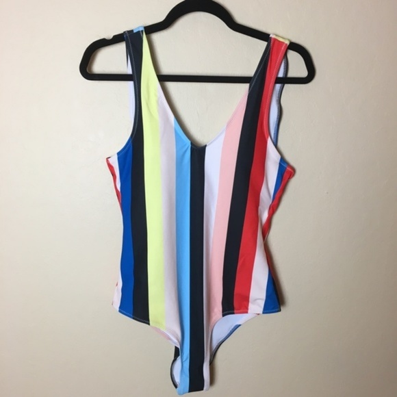 Cupshe Other - Cupshe one piece vertical stripe medium NEW